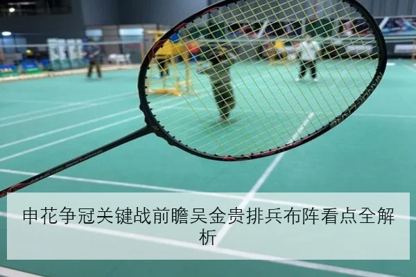 申花争冠关键战前瞻吴金贵排兵布阵看点全解析